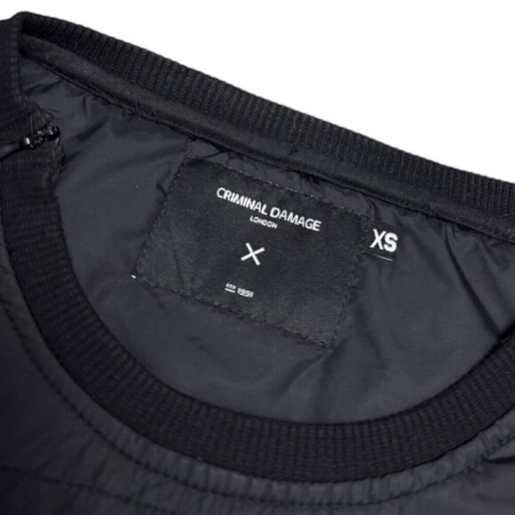 CRIMINAL DAMAGE London Black Lightweight Streetwear Bomber Jacket Womens XS - Picture 8 of 8